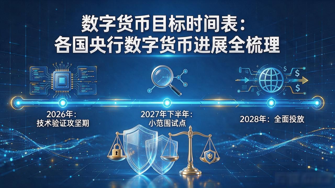数字货币目标时间表：各国央行数字货币进展全梳理