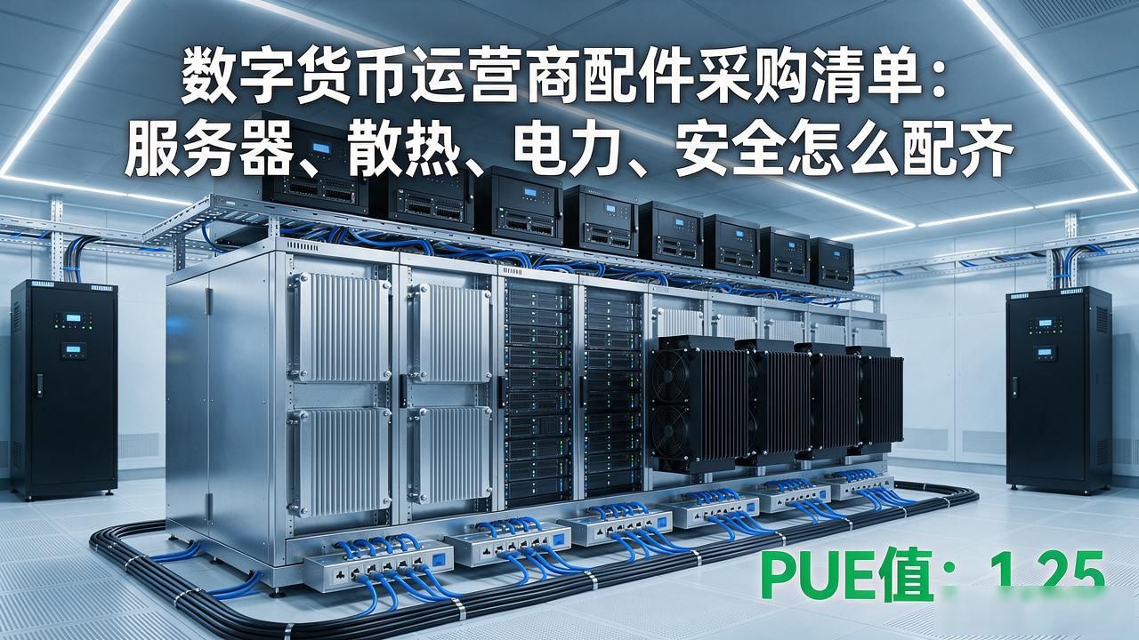 数字货币运营商配件采购清单：服务器、散热、电力、安全怎么配齐