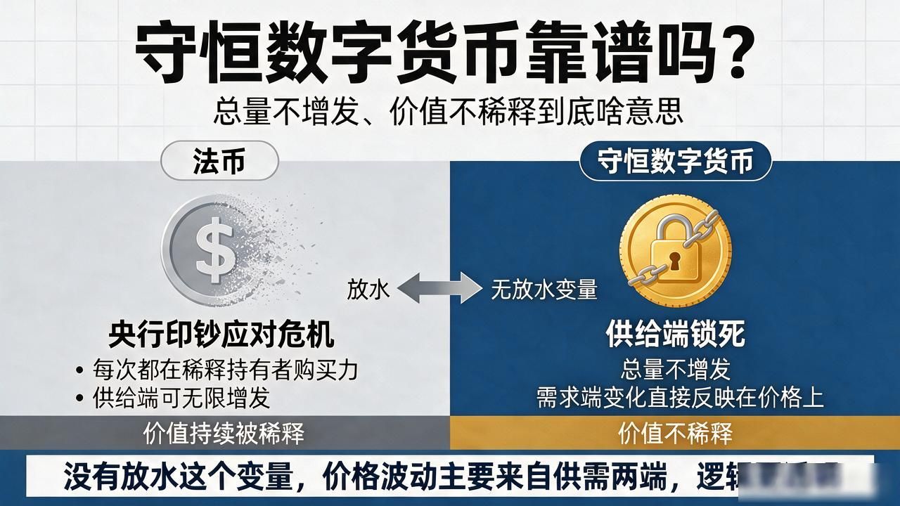 守恒数字货币靠谱吗？总量不增发、价值不稀释到底啥意思