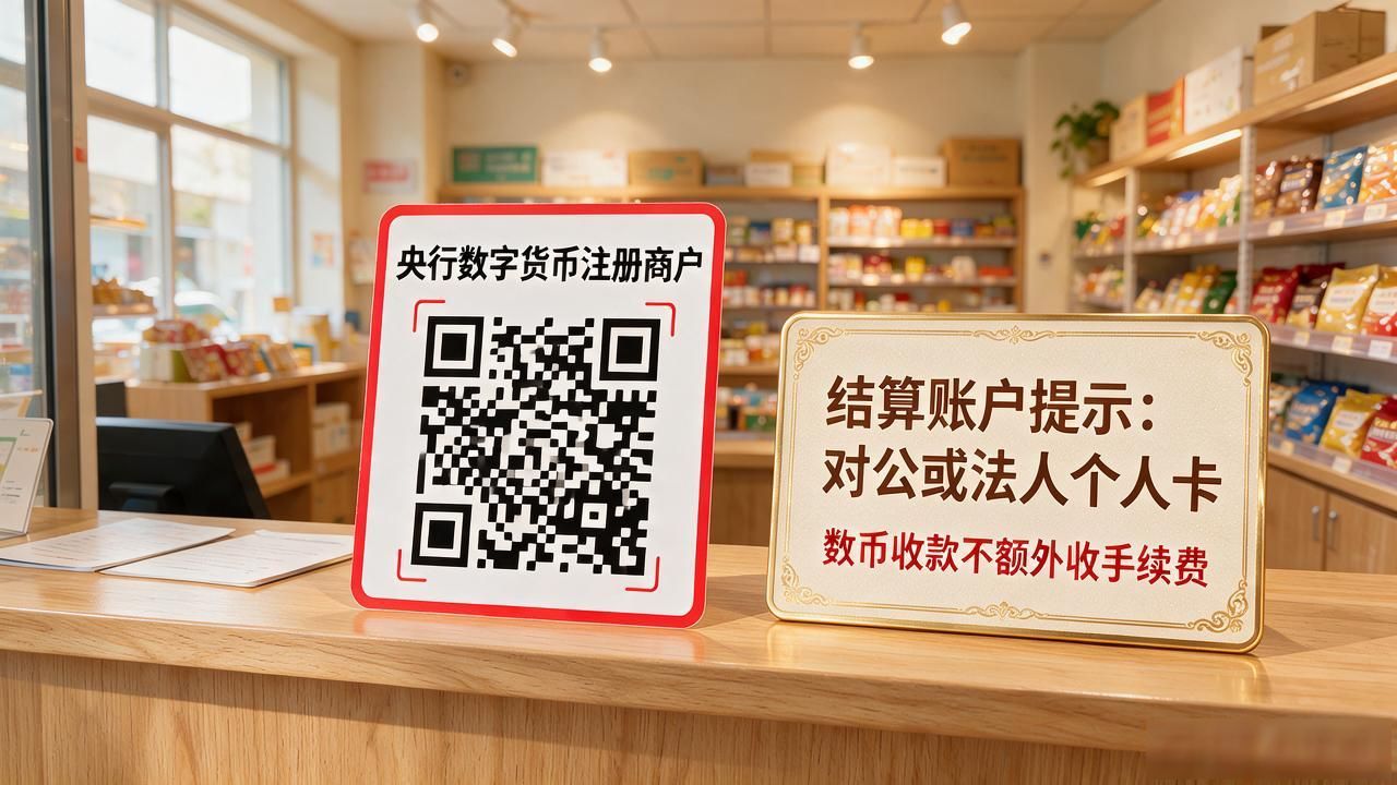 央行数字货币注册商户，个体小商家开通数币收款要注意什么