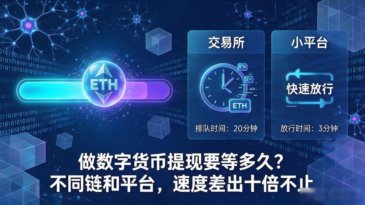 做数字货币提现要等多久？不同链和平台，速度差出十倍不止
