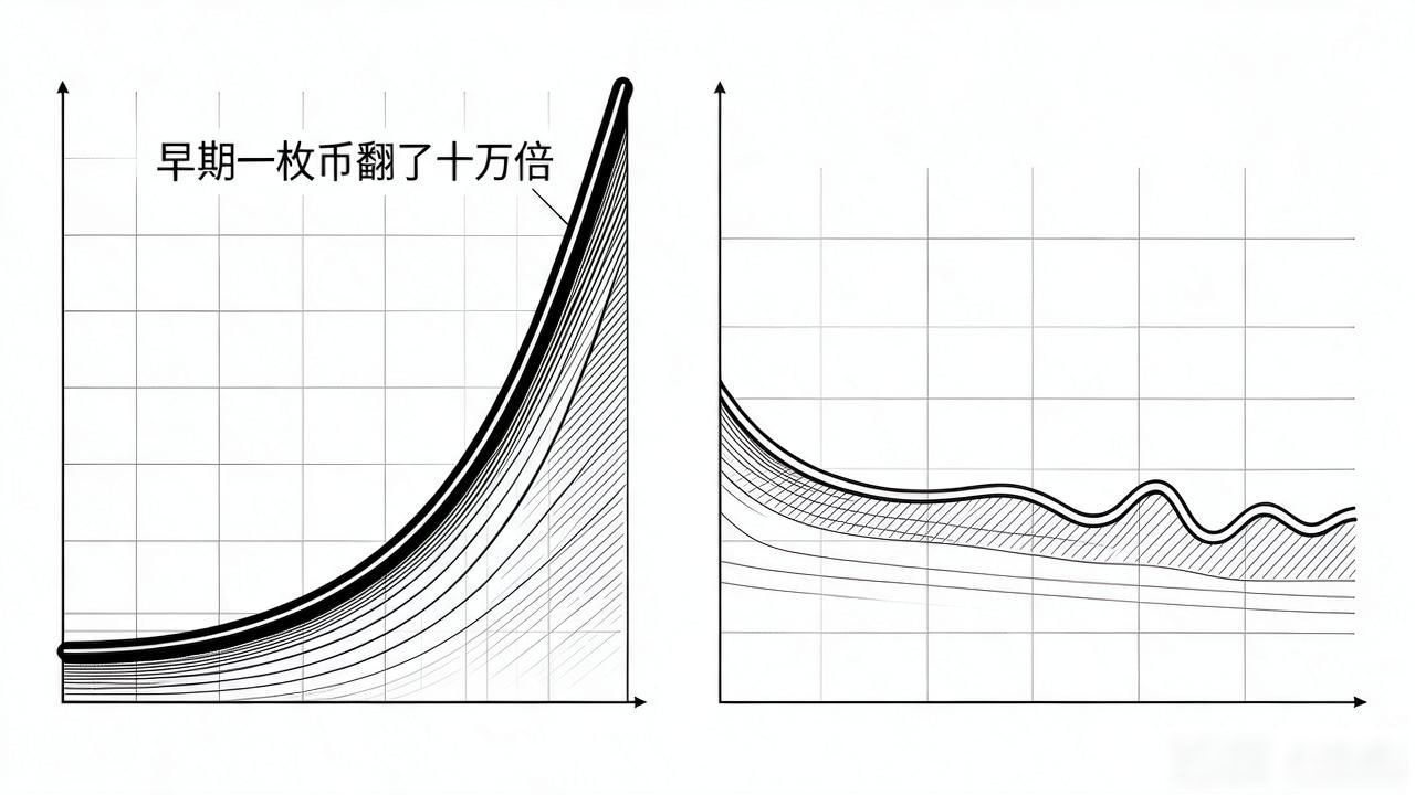 数字货币升值倍数差多少？早期一枚币翻了十万倍你敢信