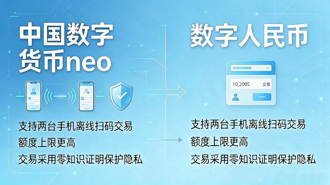 中国数字货币neo到底是啥？跟数字人民币是同一个东西吗