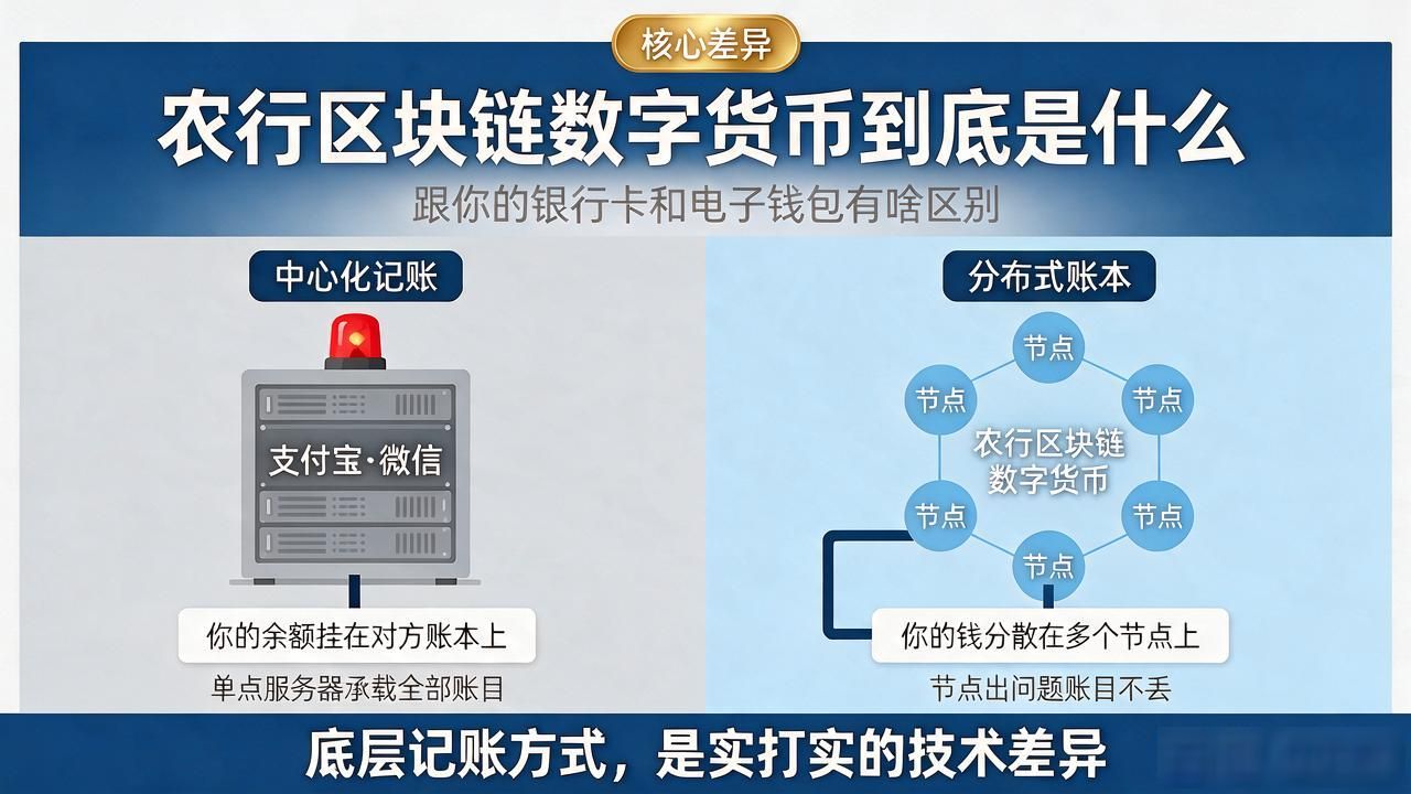 农行区块链数字货币到底是什么，跟你的银行卡和电子钱包有啥区别