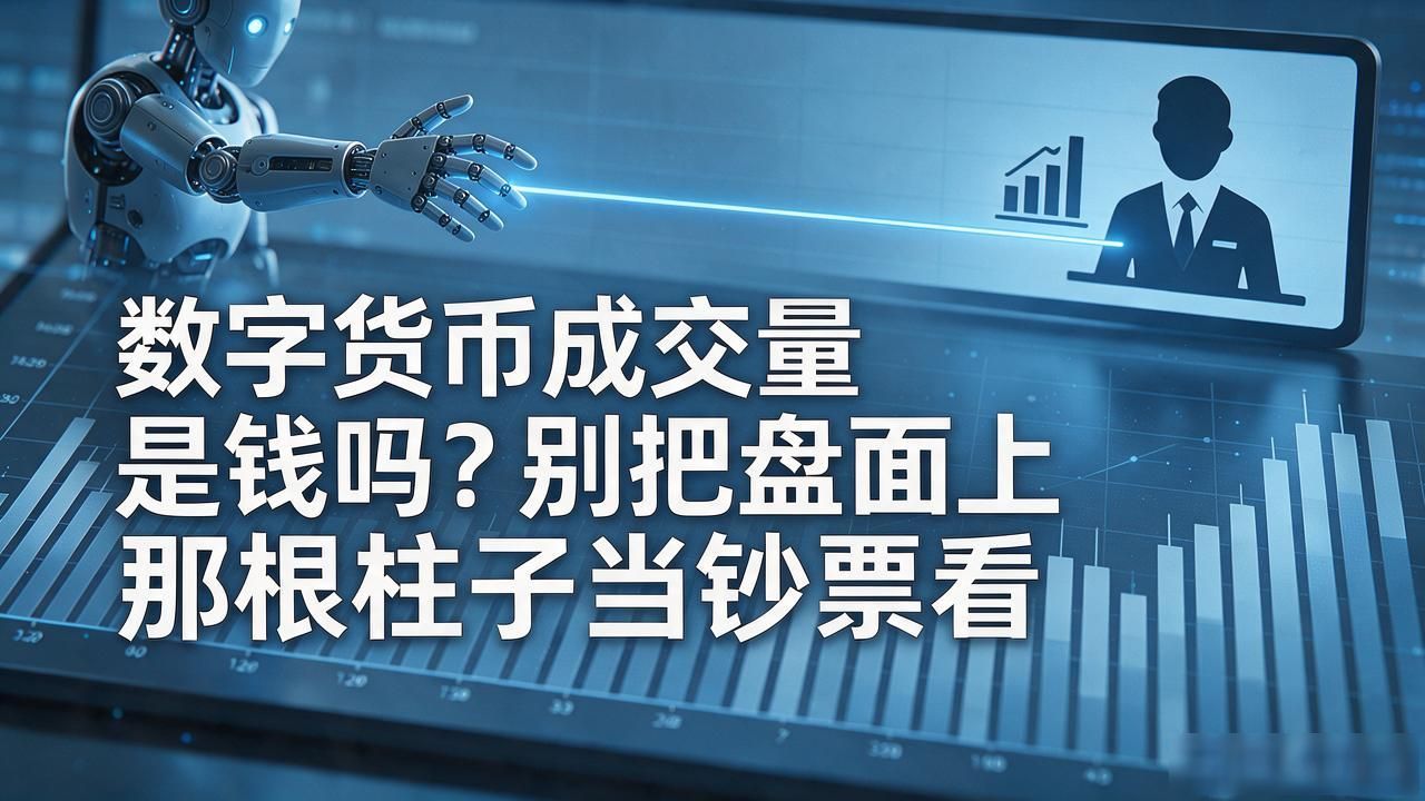 数字货币成交量是钱吗？别把盘面上那根柱子当钞票看