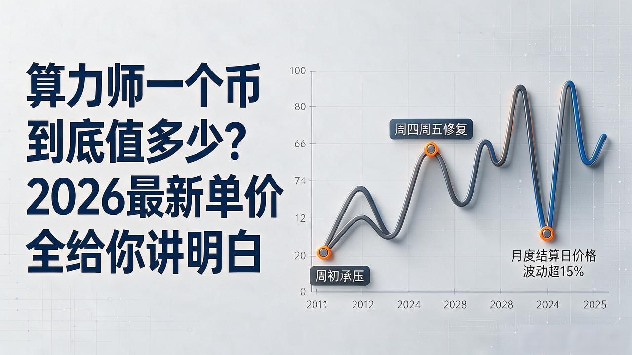 算力师一个币到底值多少？2026最新单价全给你讲明白