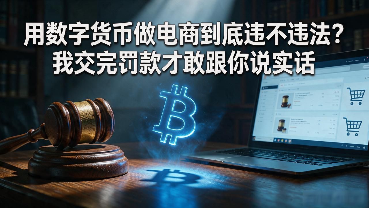 用数字货币做电商到底违不违法？我交完罚款才敢跟你说实话
