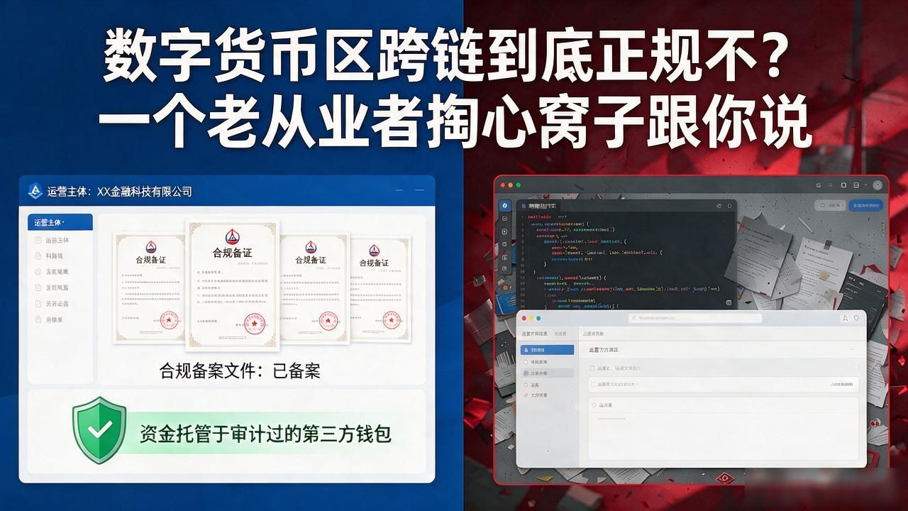 数字货币区跨链到底正规不？一个老从业者掏心窝子跟你说