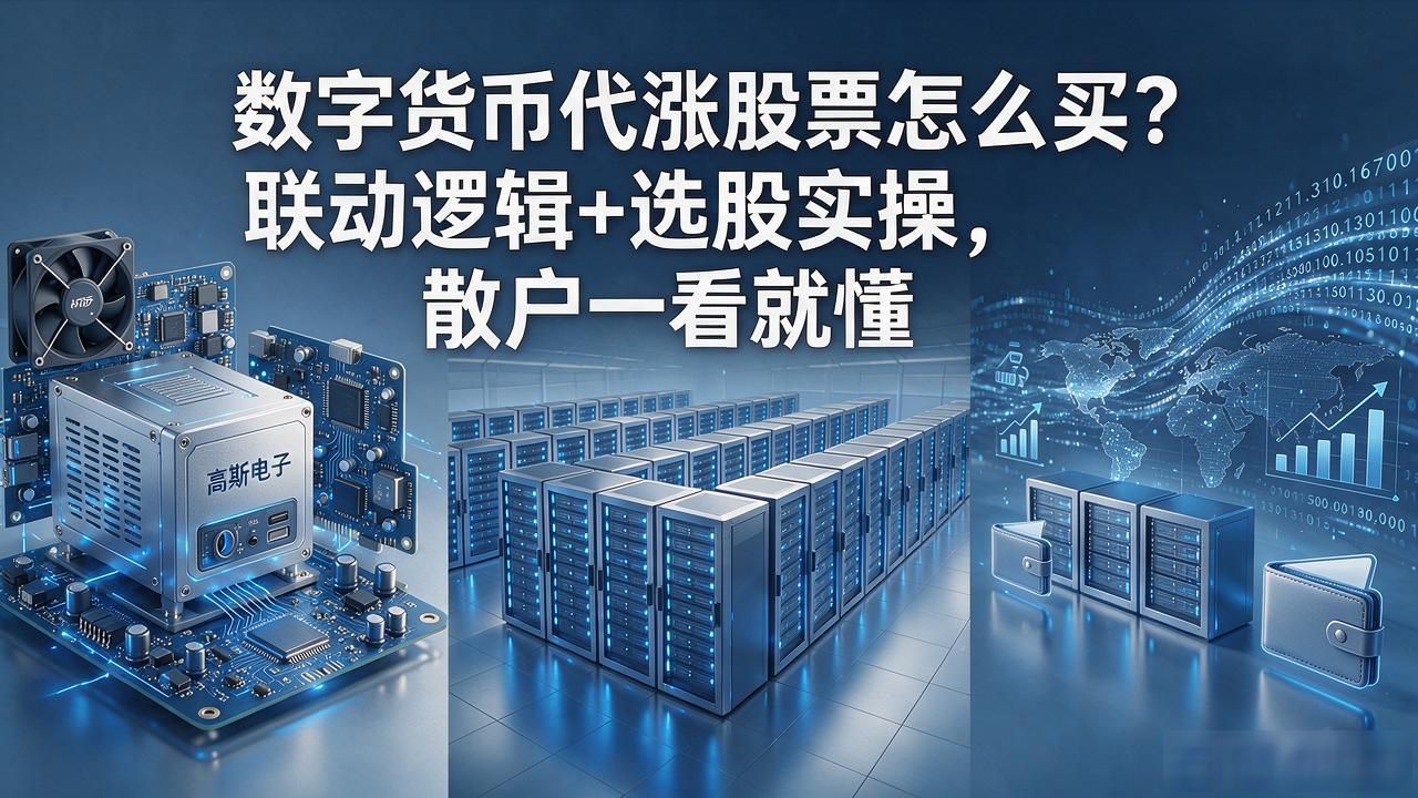 数字货币代涨股票怎么买?联动逻辑+选股实操,散户一看就懂