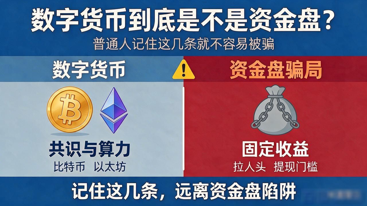 数字货币到底是不是资金盘？普通人记住这几条就不容易被骗