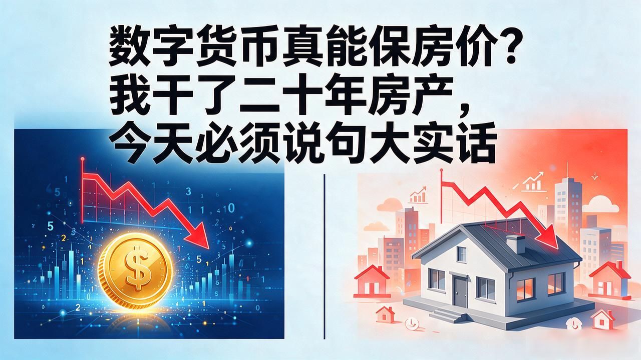 数字货币真能保房价？我干了二十年房产，今天必须说句大实话