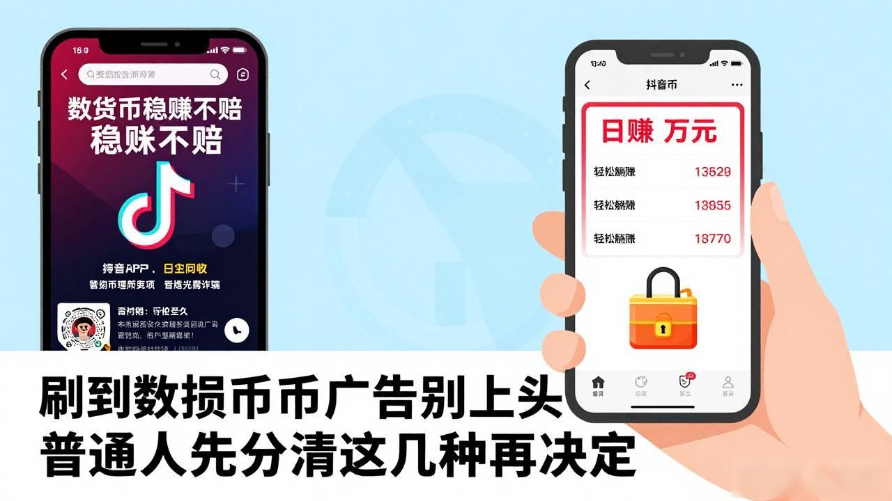 刷到数字货币抖音广告别上头，普通人先分清这几种再决定