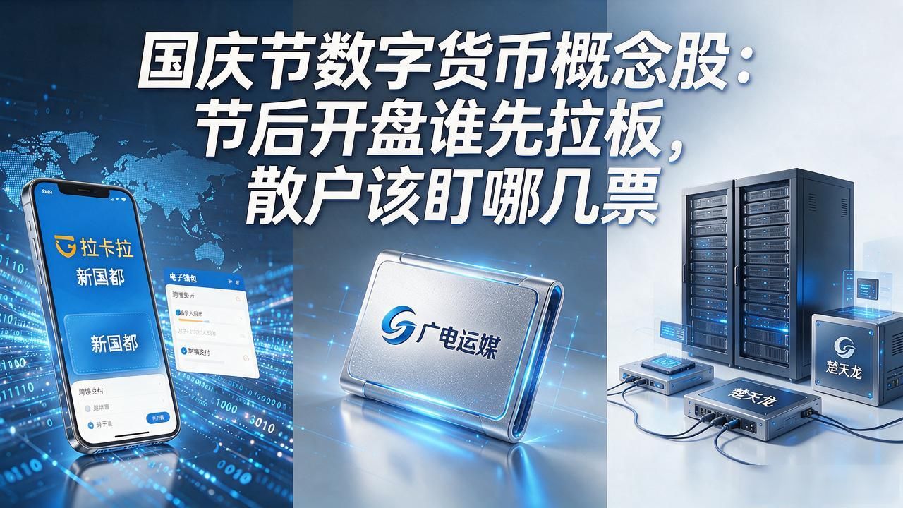 国庆节数字货币概念股：节后开盘谁先拉板，散户该盯哪几票
