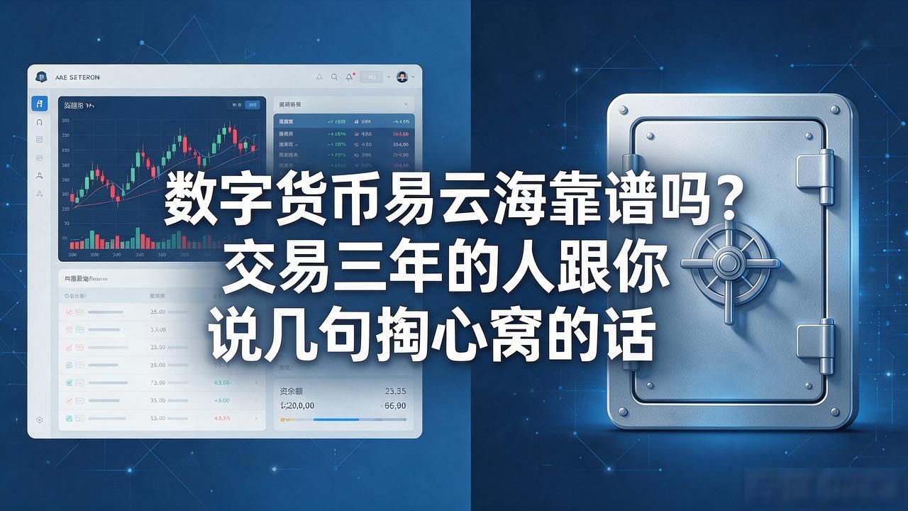 数字货币易云海靠谱吗？交易三年的人跟你说几句掏心窝的话