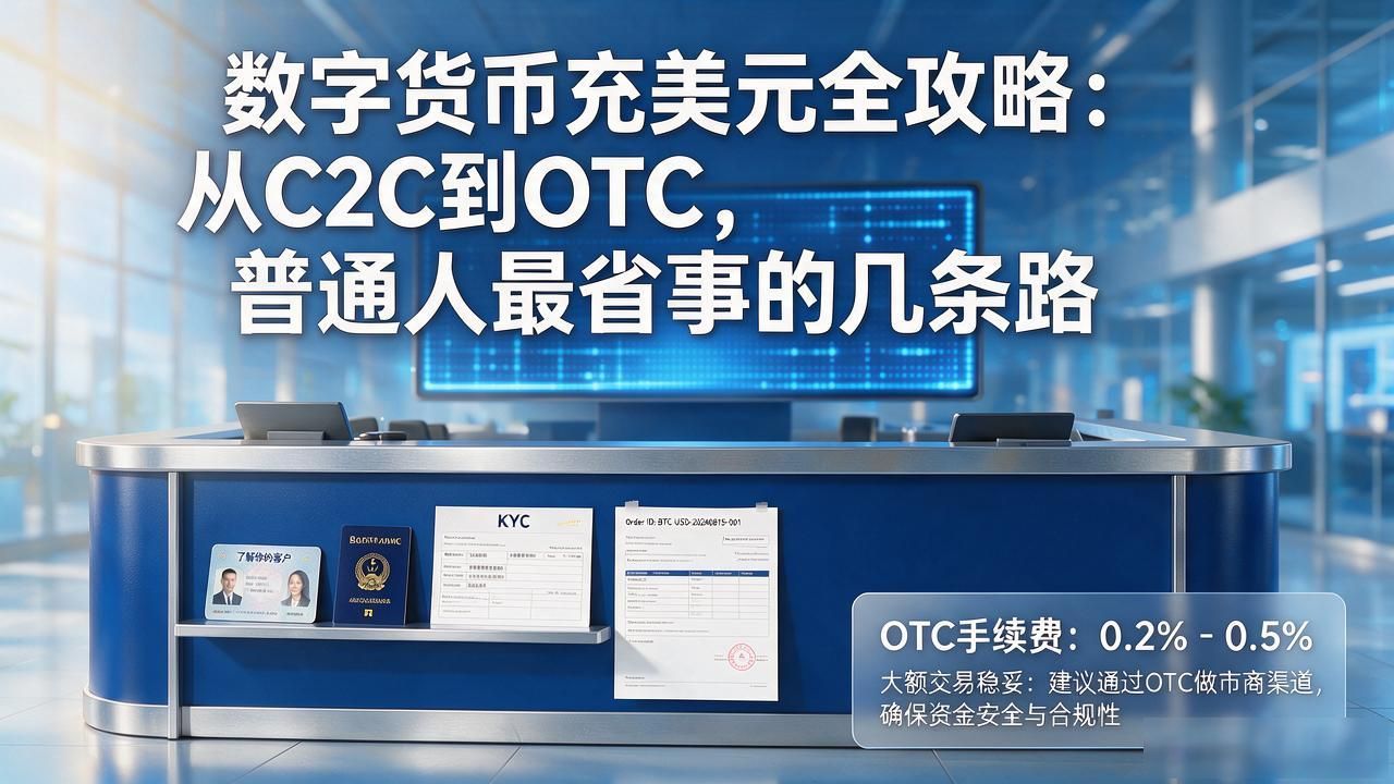 数字货币充美元全攻略：从C2C到OTC，普通人最省事的几条路