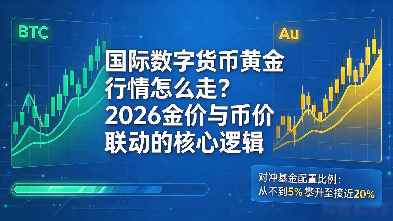 国际数字货币黄金行情怎么走？2026金价与币价联动的核心逻辑