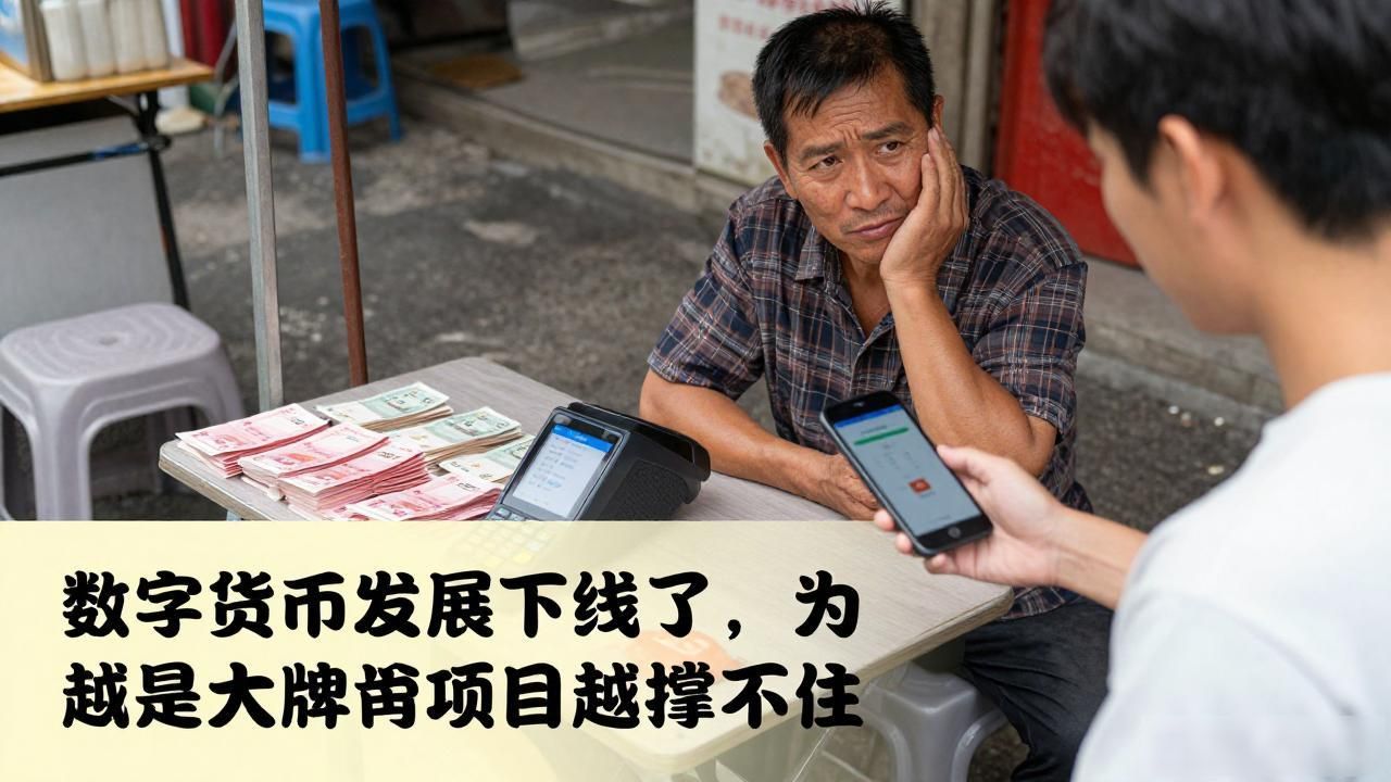 数字货币发展下线了，为什么越是大牌项目越撑不住，普通人该注意什么